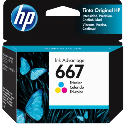 HP 667 Colour Ink Cartridge 3YM78AL