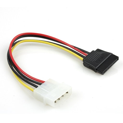 XTECH Molex 4 Pin to 15 Pin SATA Power Cord